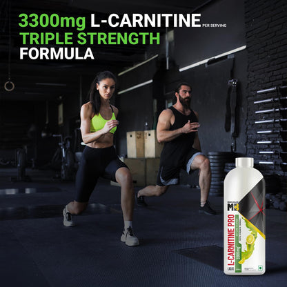 MuscleBlaze Liquid L-Carnitine PRO Nutritional Supplement, 3300mg, 450ml - ingredients panel