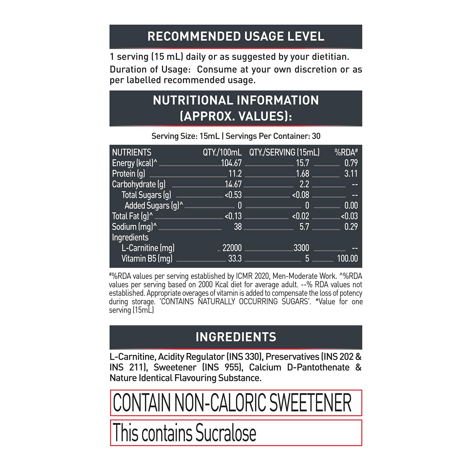 MuscleBlaze Liquid L-Carnitine PRO Nutritional Supplement, 3300mg, 450ml - in use
