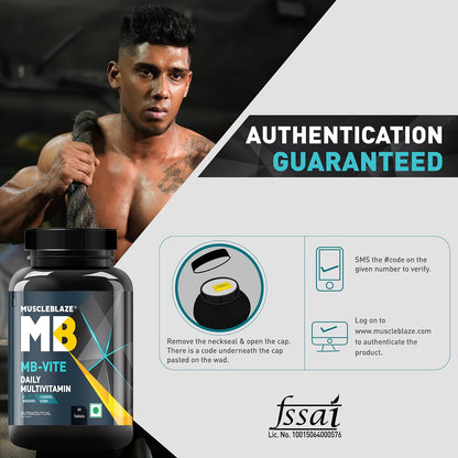 MuscleBlaze MB-Vite Daily Multivitamin, 51 Ingredients, Multivitamin Tablets for Adults - in use (15)