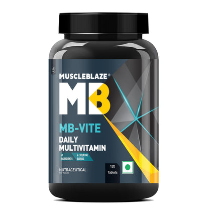 MuscleBlaze MB-Vite Daily Multivitamin, 51 Ingredients, Multivitamin Tablets for Adults (31)