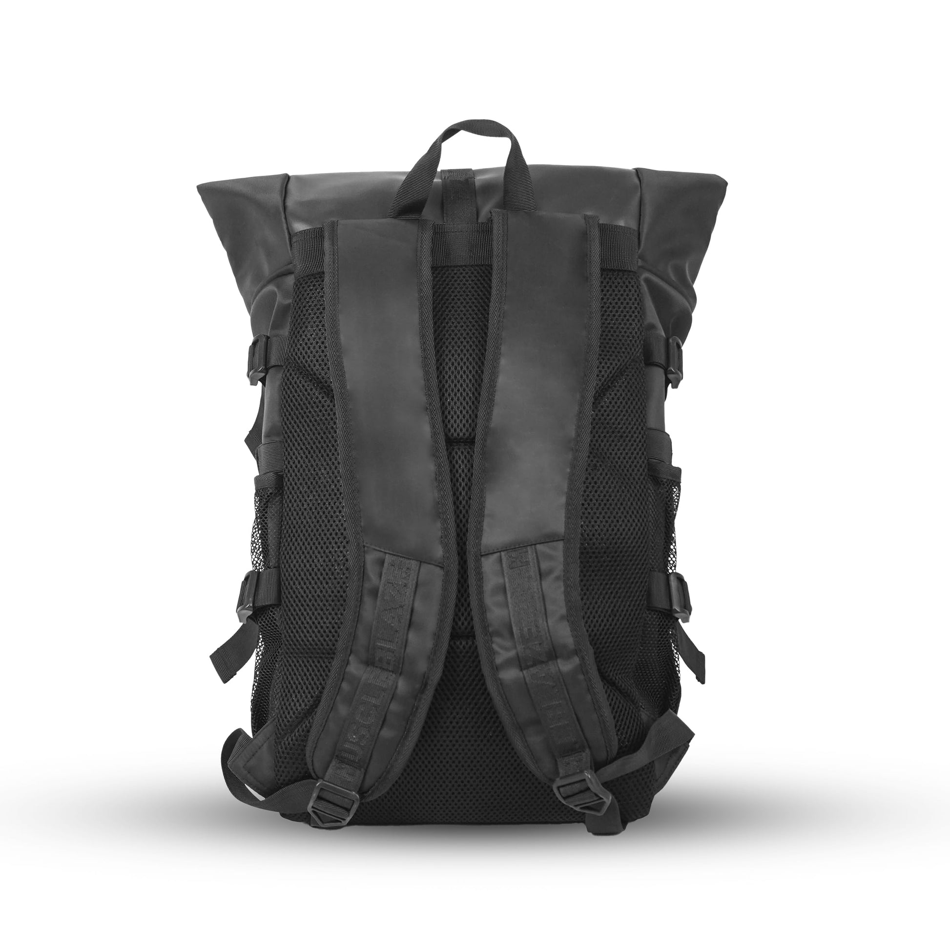 MuscleBlaze Pro Gym Backpack, 30L, Black, Water-Resistant Sports Duffle, Multiple Compartments, Unisex Adult - front view