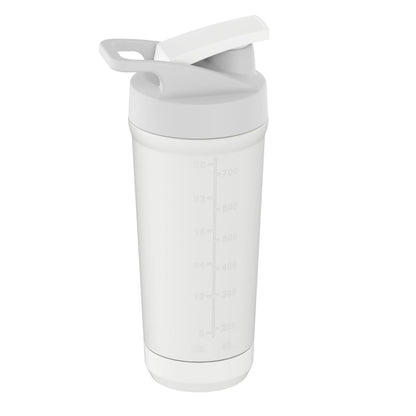 MuscleBlaze Stainless Steel Gym Shaker Pro Bottle, 700ml, Built-in Steel Whisk, Leakproof Closure - back view (17)