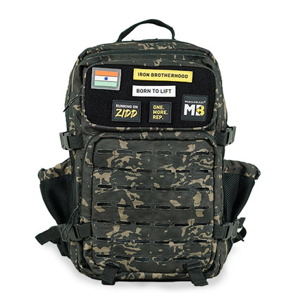 MuscleBlaze Tactical Backpack, 45L, Rip-Resistant Fabric, Water-Resistant, Unisex Adult