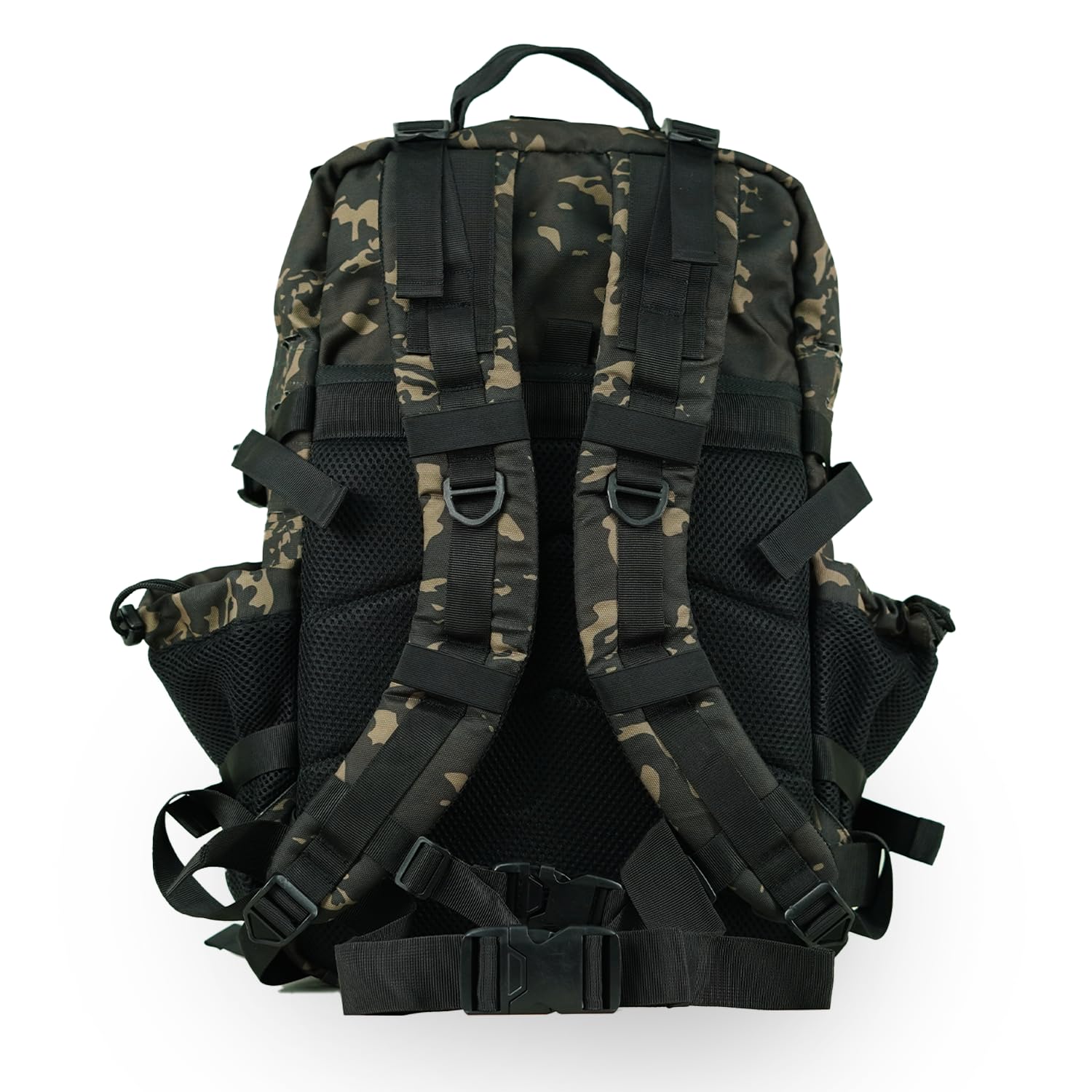 MuscleBlaze Tactical Backpack, 45L, Rip-Resistant Fabric, Water-Resistant, Unisex Adult - size and scale