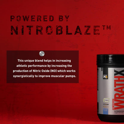 MuscleBlaze WrathX PUMP Pre-Workout Powder with Citrulline & Nitrosigine, Unisex Supplement - label detail (14)