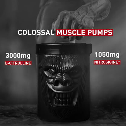 MuscleBlaze WrathX PUMP Pre-Workout Powder with Citrulline & Nitrosigine, Unisex Supplement - back view