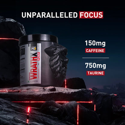 MuscleBlaze WrathX PUMP Pre-Workout Powder with Citrulline & Nitrosigine, Unisex Supplement - packaging