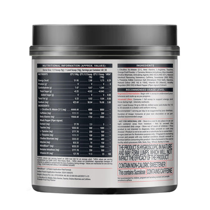 MuscleBlaze WrathX PUMP Pre-Workout Powder with Citrulline & Nitrosigine, Unisex Supplement - in use (45)