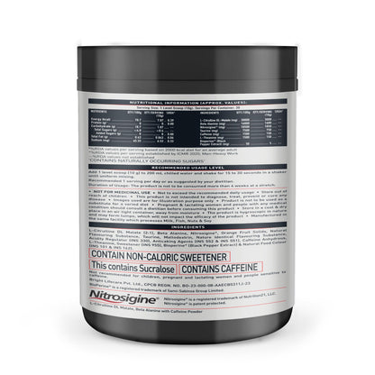 MuscleBlaze WrathX PUMP Pre-Workout Powder with Citrulline & Nitrosigine, Unisex Supplement - in use