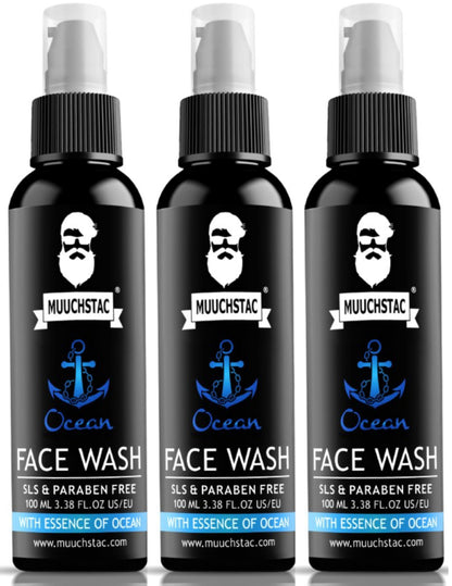 Muuchstac Face Wash for Men, Ocean Scent, Multi-Action Formula with Licorice Extract and Menthol (13)