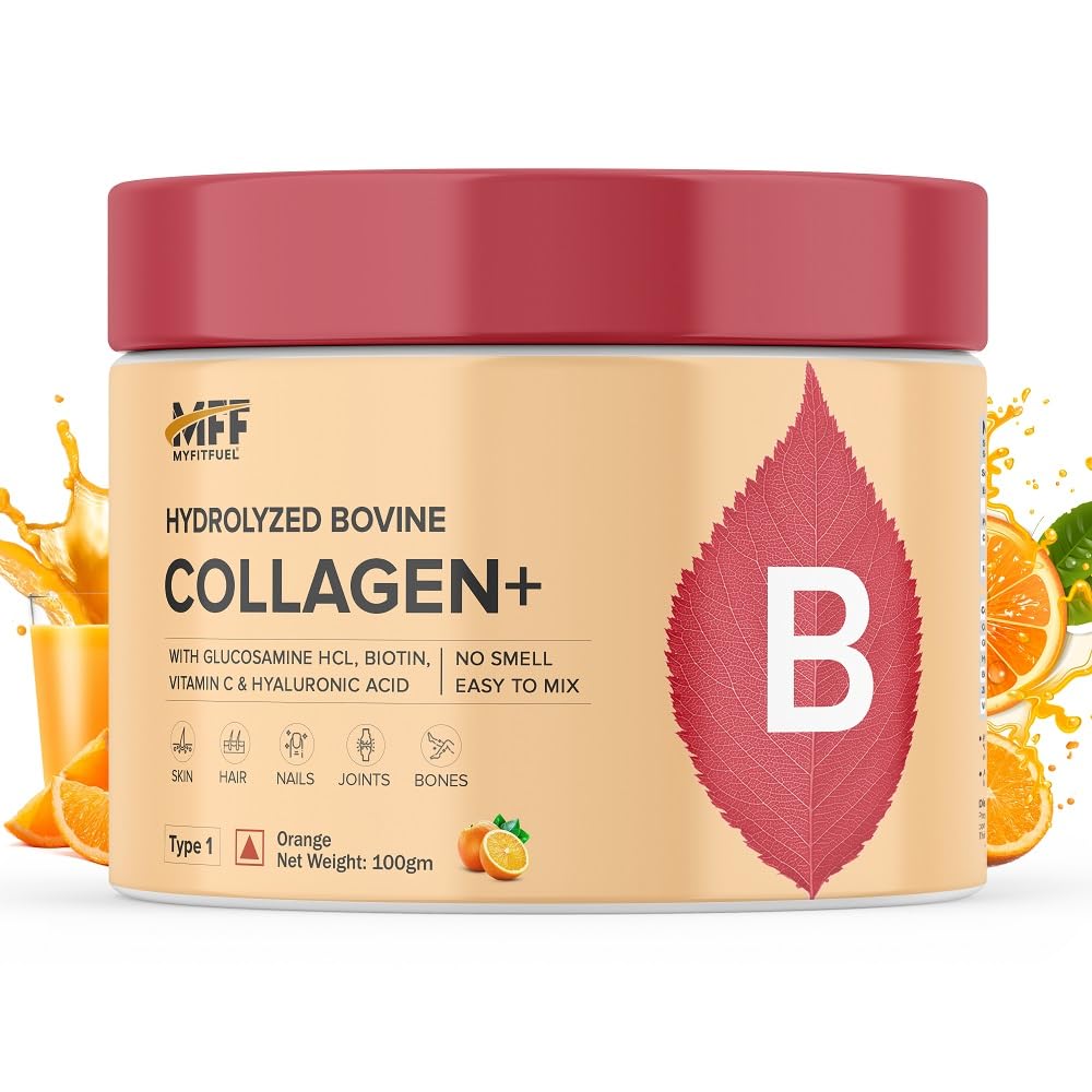 MyFitFuel Hydrolyzed Bovine Collagen Powder, Type 1 & 3, with Biotin, Hyaluronic Acid, Zinc, Vitamin C & Glucosamine (23)