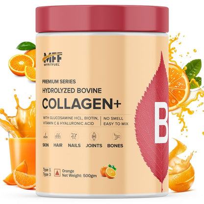 MyFitFuel Hydrolyzed Bovine Collagen Powder, Type 1 & 3, with Biotin, Hyaluronic Acid, Zinc, Vitamin C & Glucosamine (27)