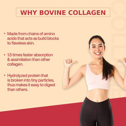 MyFitFuel Hydrolyzed Bovine Collagen Powder, Type 1 & 3, with Biotin, Hyaluronic Acid, Zinc, Vitamin C & Glucosamine - packag