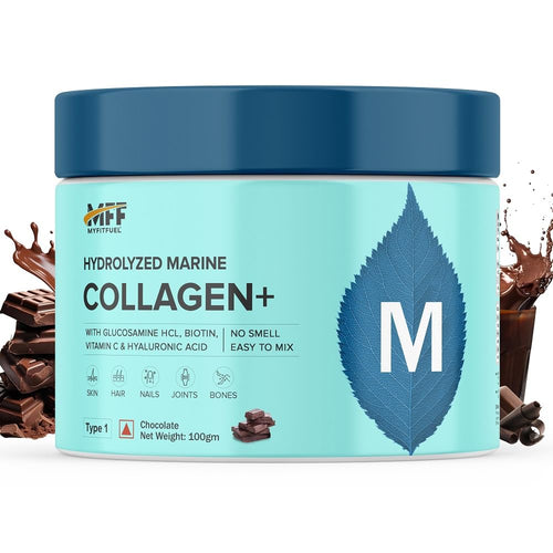 MyFitFuel Hydrolyzed Marine Collagen Peptides Powder with Biotin & Hyaluronic Acid