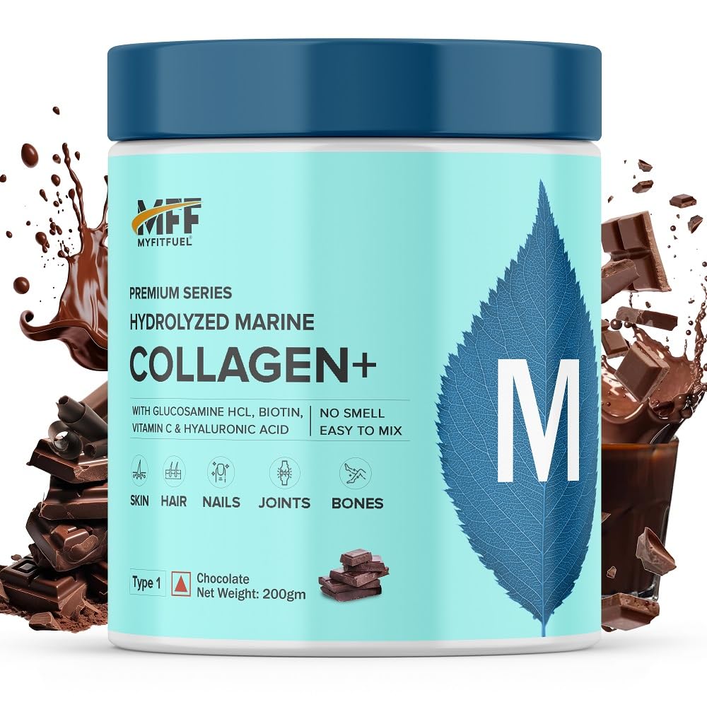 MyFitFuel Hydrolyzed Marine Collagen Peptides Powder with Biotin & Hyaluronic Acid (10)