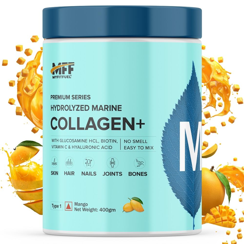 MyFitFuel Hydrolyzed Marine Collagen Peptides Powder with Biotin & Hyaluronic Acid (15)