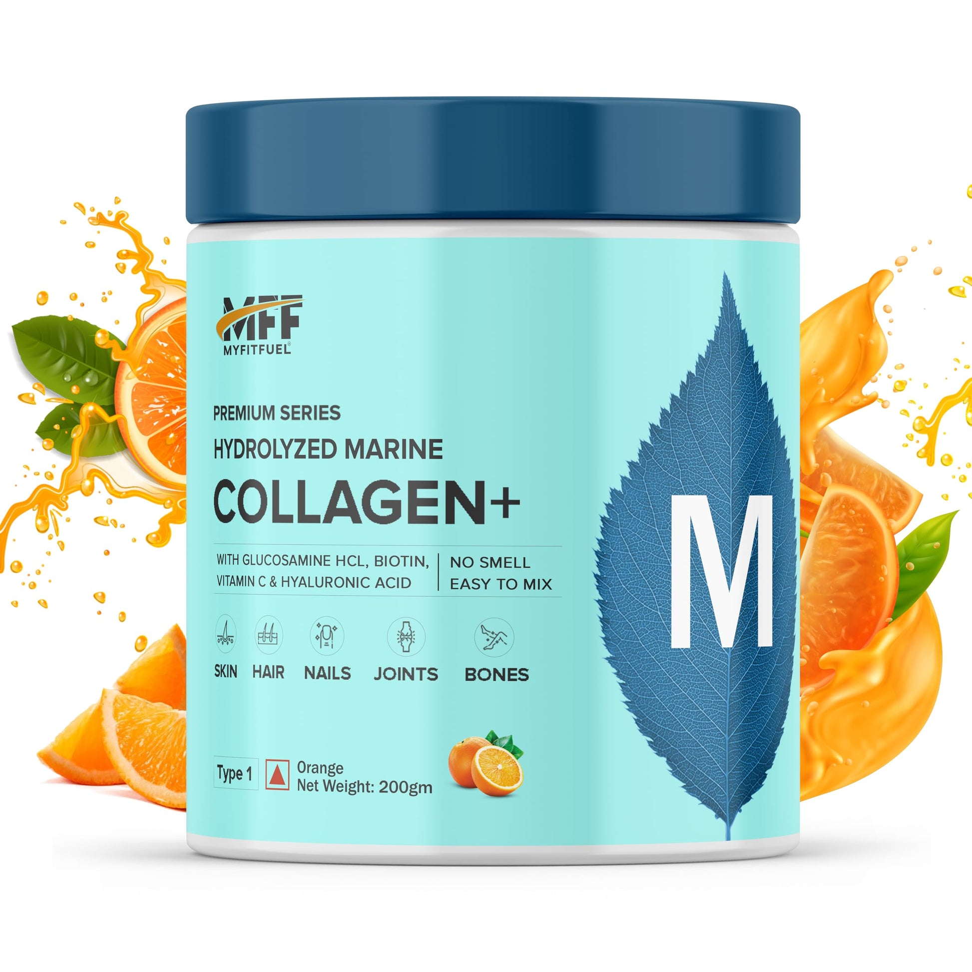 MyFitFuel Hydrolyzed Marine Collagen Peptides Powder with Biotin & Hyaluronic Acid (20)