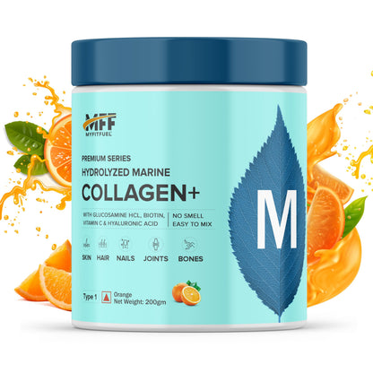 MyFitFuel Hydrolyzed Marine Collagen Peptides Powder with Biotin & Hyaluronic Acid (20)