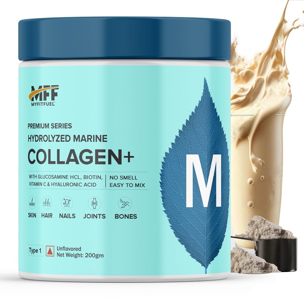 MyFitFuel Hydrolyzed Marine Collagen Peptides Powder with Biotin & Hyaluronic Acid (27)