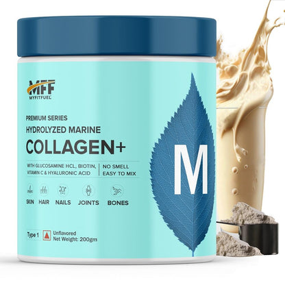 MyFitFuel Hydrolyzed Marine Collagen Peptides Powder with Biotin & Hyaluronic Acid (27)