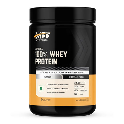 MyFitFuel MFF Whey Protein Powder, Adult Protein Supplement with Digestive Enzymes, 22 Vitamins & Minerals