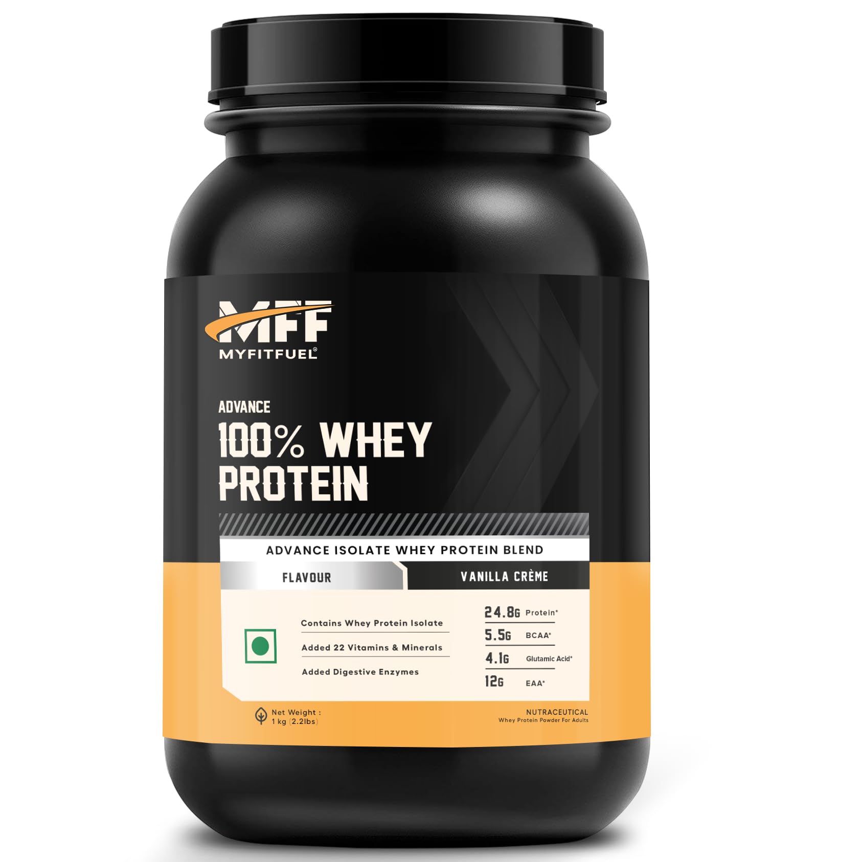 MyFitFuel MFF Whey Protein Powder, Adult Protein Supplement with Digestive Enzymes, 22 Vitamins & Minerals (13)