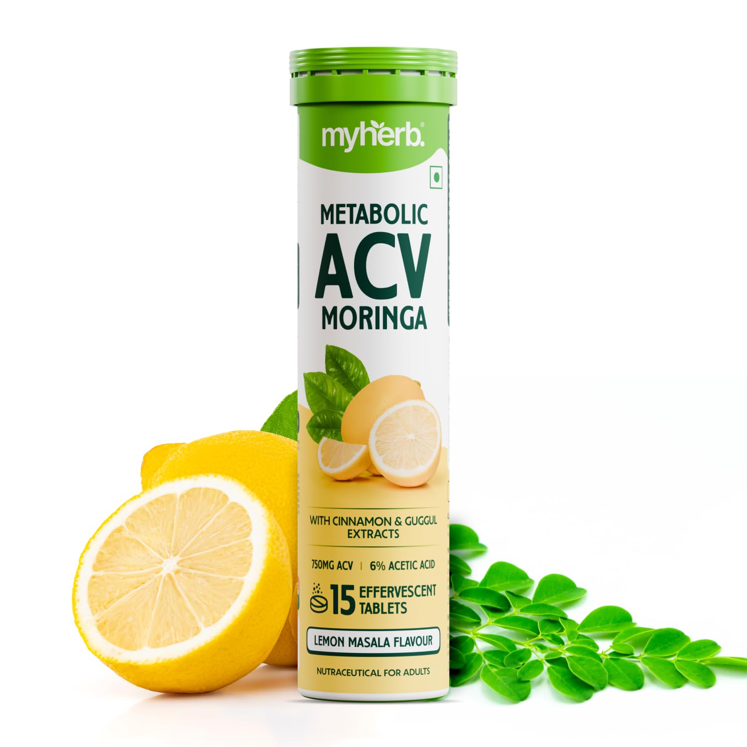 MYHERB ACV Moringa Nutritional Supplement, Effervescent Tablets, 100g, No Added Sugar, Adult Unisex (11)