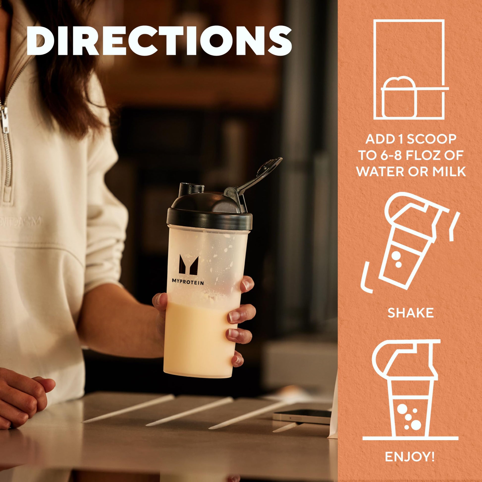 Myprotein Impact Whey Protein Concentrate Powder, 1 kg, Whey Protein Supplement - close-up detail