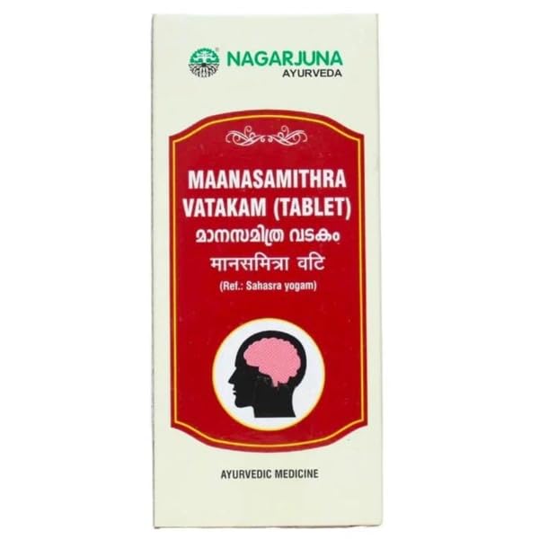 NAGARJUNA Manasmithra Vatakam Tablets, 50 Count, Ayurvedic Proprietary Medicine