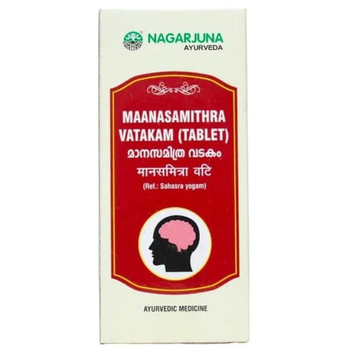 NAGARJUNA Manasmithra Vatakam Tablets, 50 Count, Ayurvedic Proprietary Medicine