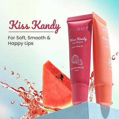 NAGLAXMI BEAUTY Swiss Buty Kiss Kandy Lip Balm with Olive Oil, 10ml, Moisturising Non-Sticky Lip Balm - front view