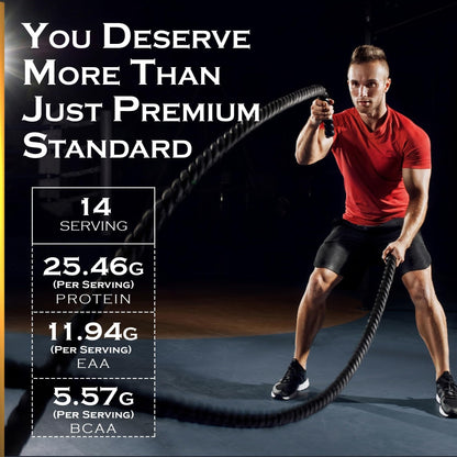 NAKPRO Gold Whey Protein Powder, Ultra-Filtered WPC and Cross-Flow WPI Blend, Adult Nutrition Supplement, 25.5g Protein Per S