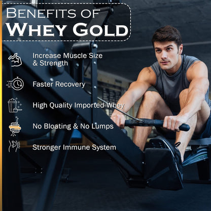NAKPRO Gold Whey Protein Powder, Ultra-Filtered WPC and Cross-Flow WPI Blend, Adult Nutrition Supplement, 25.5g Protein Per S