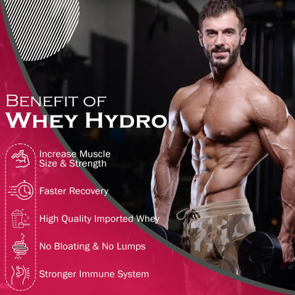 NAKPRO HYDRO Hydrolyzed Whey Protein Powder, 1kg, Dietary Supplement for Adults - close-up detail