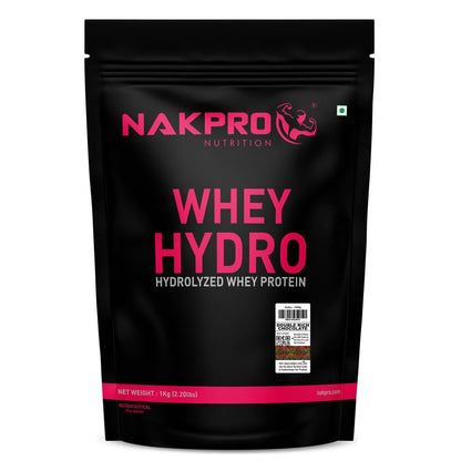 NAKPRO HYDRO Hydrolyzed Whey Protein Powder, 1kg, Dietary Supplement for Adults (9)