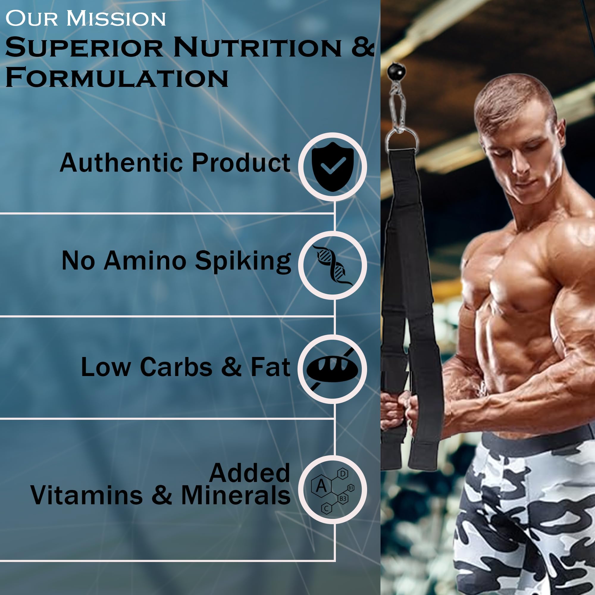 NAKPRO Impact Whey Protein Powder, 1 kg, Isolate & Concentrate Blend with Digestive Enzymes, Vitamins & Minerals - close-up d