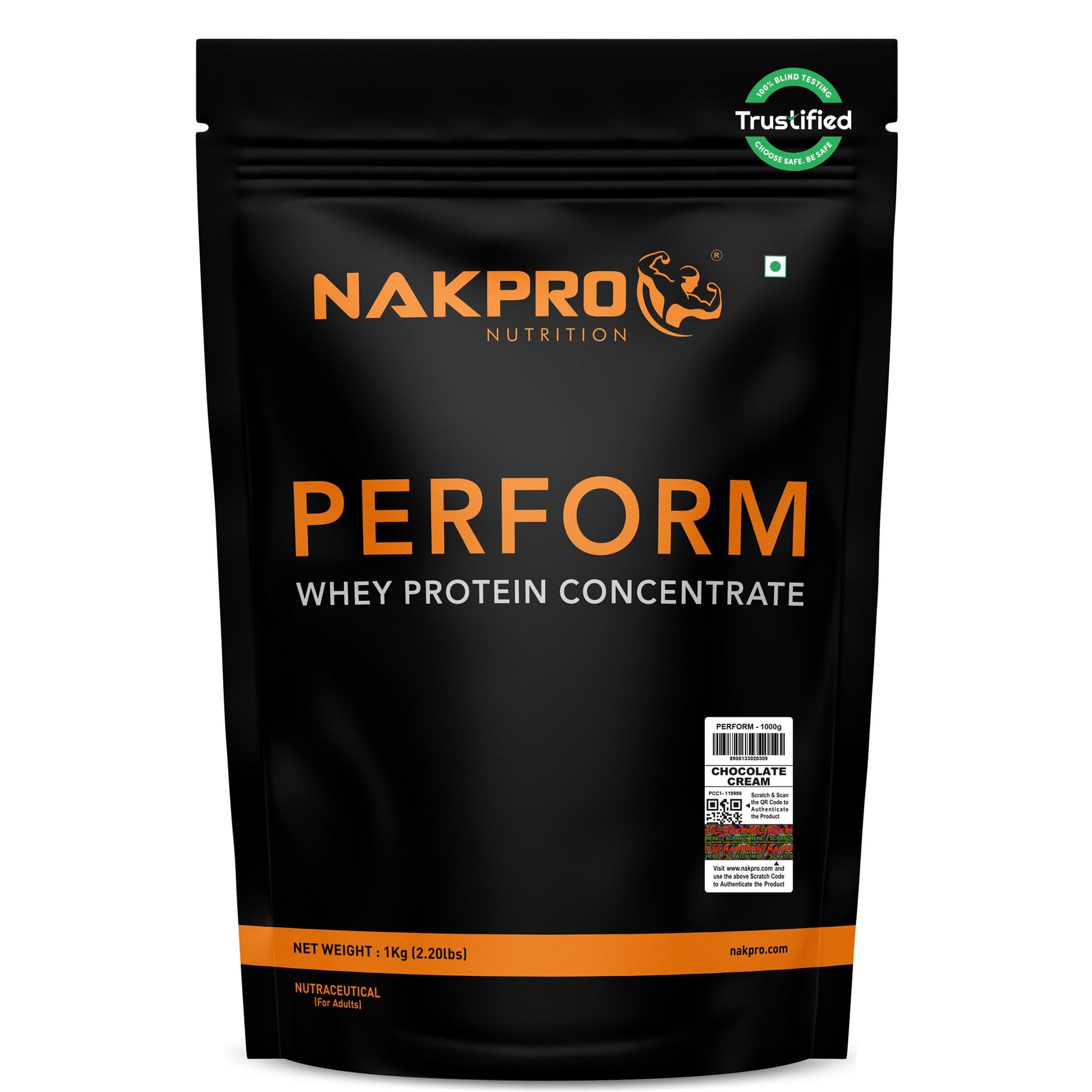 NAKPRO NUTRITION Perform Whey Protein Concentrate, 1kg Banana Flavor, 24g Protein Per 37g Scoop, Adult Powder Supplement (16)