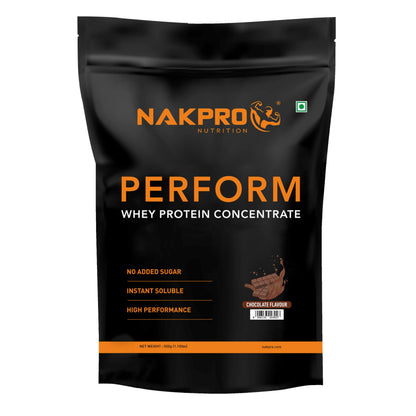 NAKPRO NUTRITION Perform Whey Protein Concentrate, 1kg Banana Flavor, 24g Protein Per 37g Scoop, Adult Powder Supplement (6)