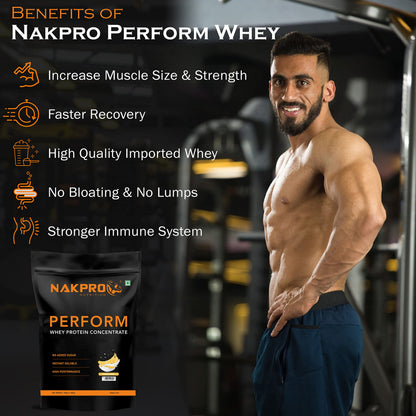 NAKPRO Perform Whey Protein Concentrate, Ultra-Filtered Whey Protein Powder Supplement, Adult Nutrition - label detail