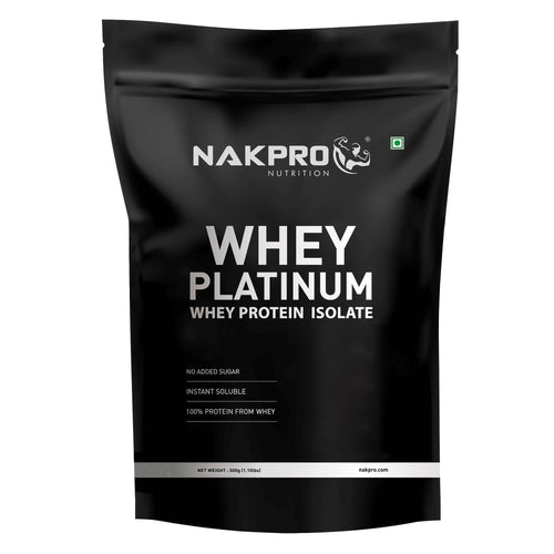 NAKPRO Platinum Whey Protein Isolate Powder, Cross-Flow Filtered, Trustified Certified, Adult Formula