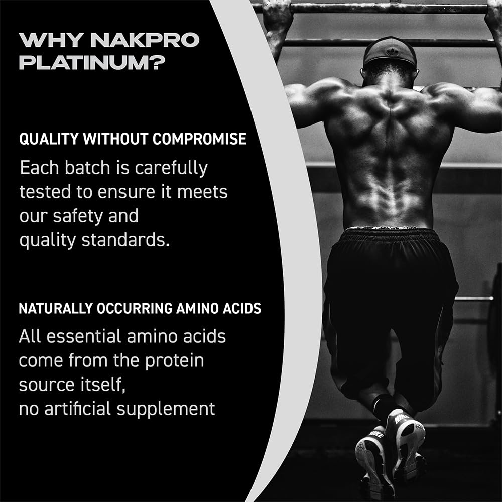 NAKPRO Platinum Whey Protein Isolate Powder, Cross-Flow Filtered, Trustified Certified, Adult Formula - ingredients panel (15