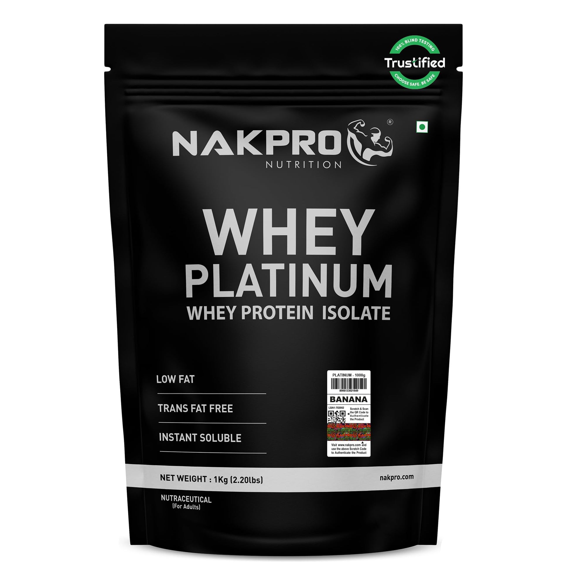 NAKPRO Platinum Whey Protein Isolate Powder, Cross-Flow Filtered, Trustified Certified, Adult Formula (7)