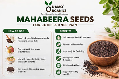 Namo Organics Mahabeera Seeds, 400g, Sortex Cleaned Herbal Seed - ingredients panel