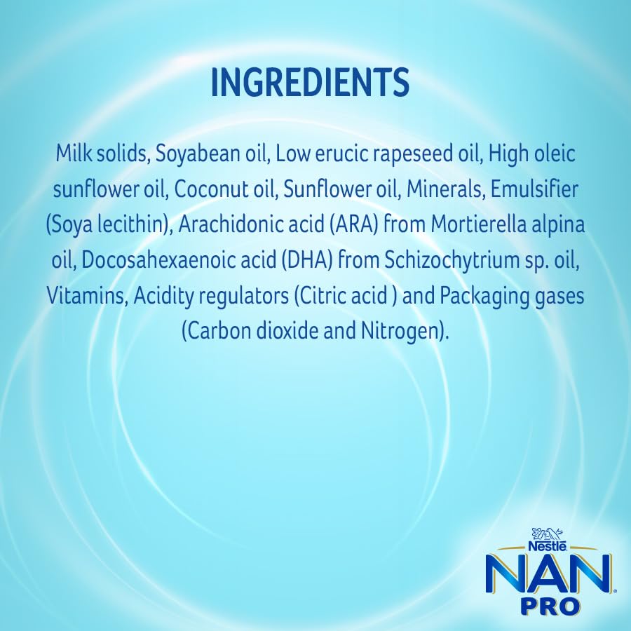 NAN PRO Stage 2 Follow-Up Formula Milk Powder with DHA and Iron, After 6 Months to 12 Months - label detail (14)