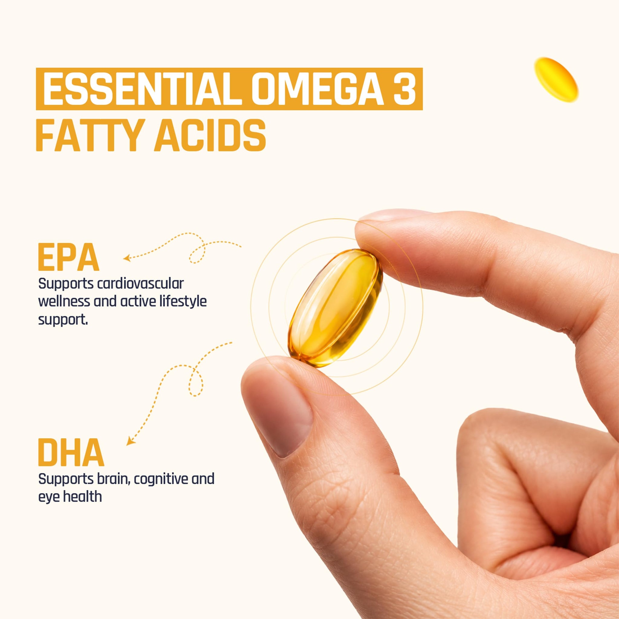 NATURALTEIN Omega-3 Fish Oil Softgels, Triple Strength 1250mg, with Vitamin D3 & E, Triglyceride Form, Glyphosate-Free - ingr