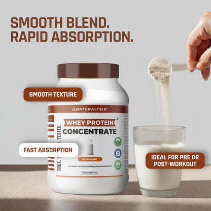 Naturaltein Whey Protein Concentrate Caffè Mocha, 1kg, 21g Protein, Non-GMO, Soy-Free, No Artificial Sweeteners - in use (52)