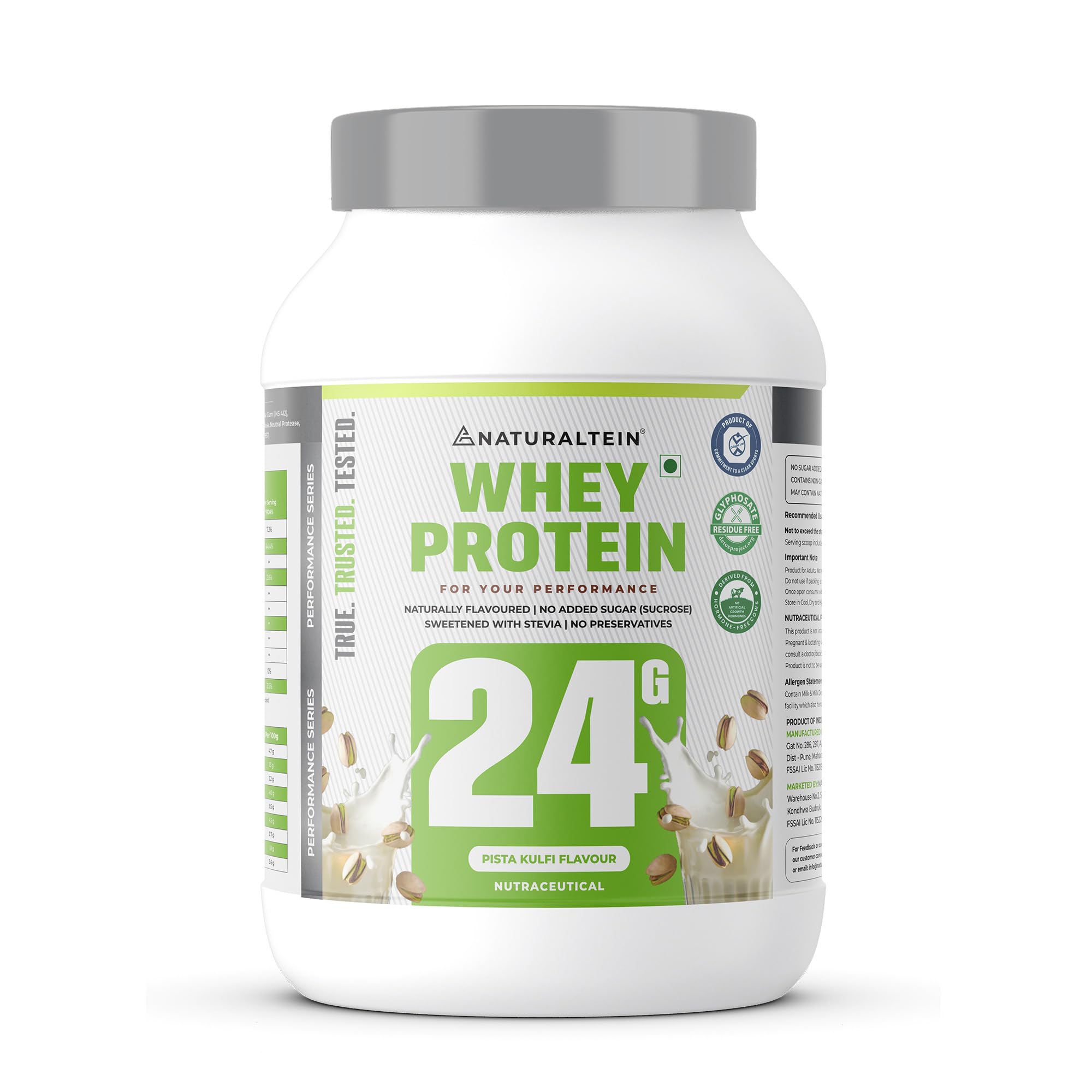 NATURALTEIN Whey Protein Powder, 1kg, Stevia Sweetened, No Added Sugar, Non-GMO, Soy-Free, Gluten-Free (15)