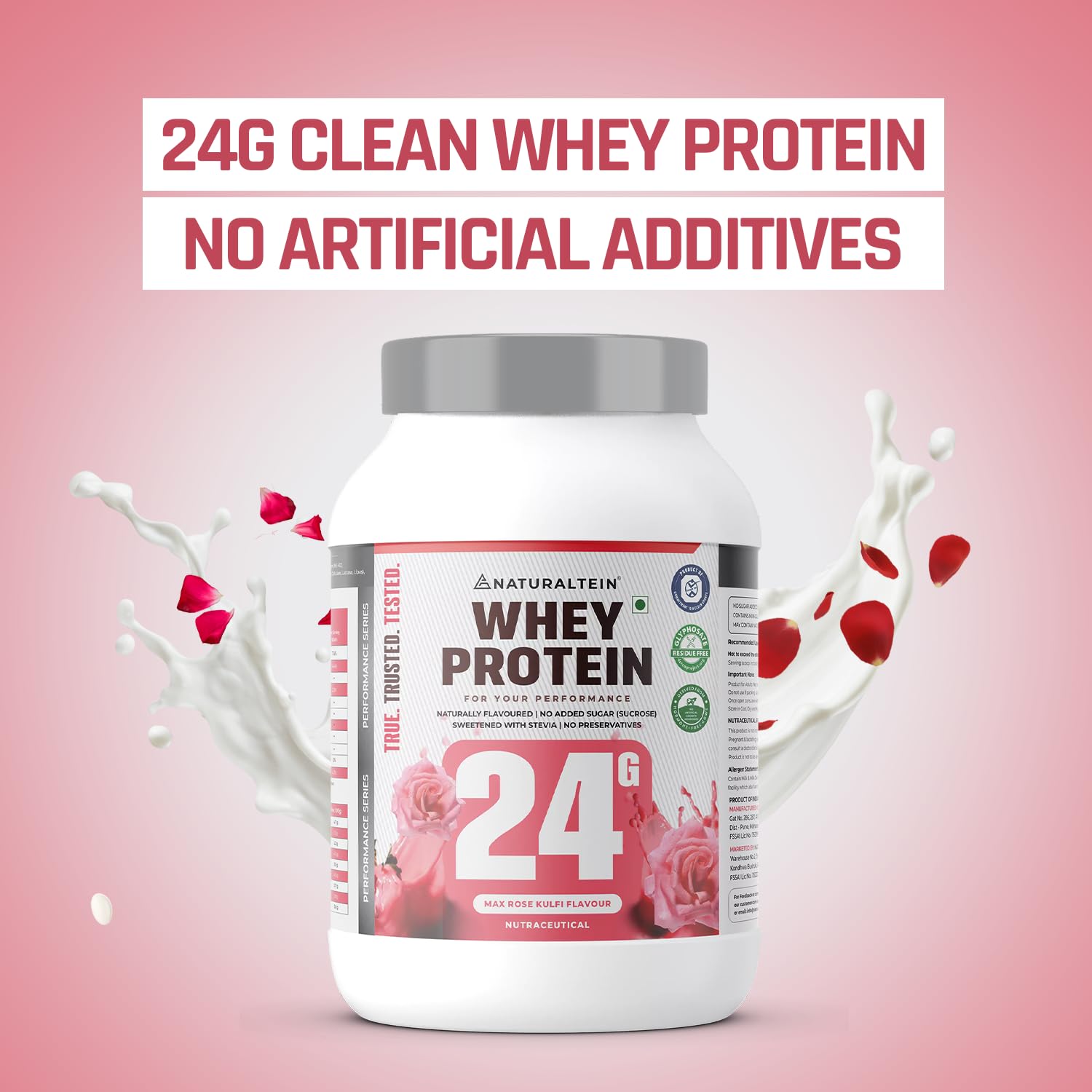 NATURALTEIN Whey Protein Powder, 1kg, Stevia Sweetened, No Added Sugar, Non-GMO, Soy-Free, Gluten-Free - packaging (25)