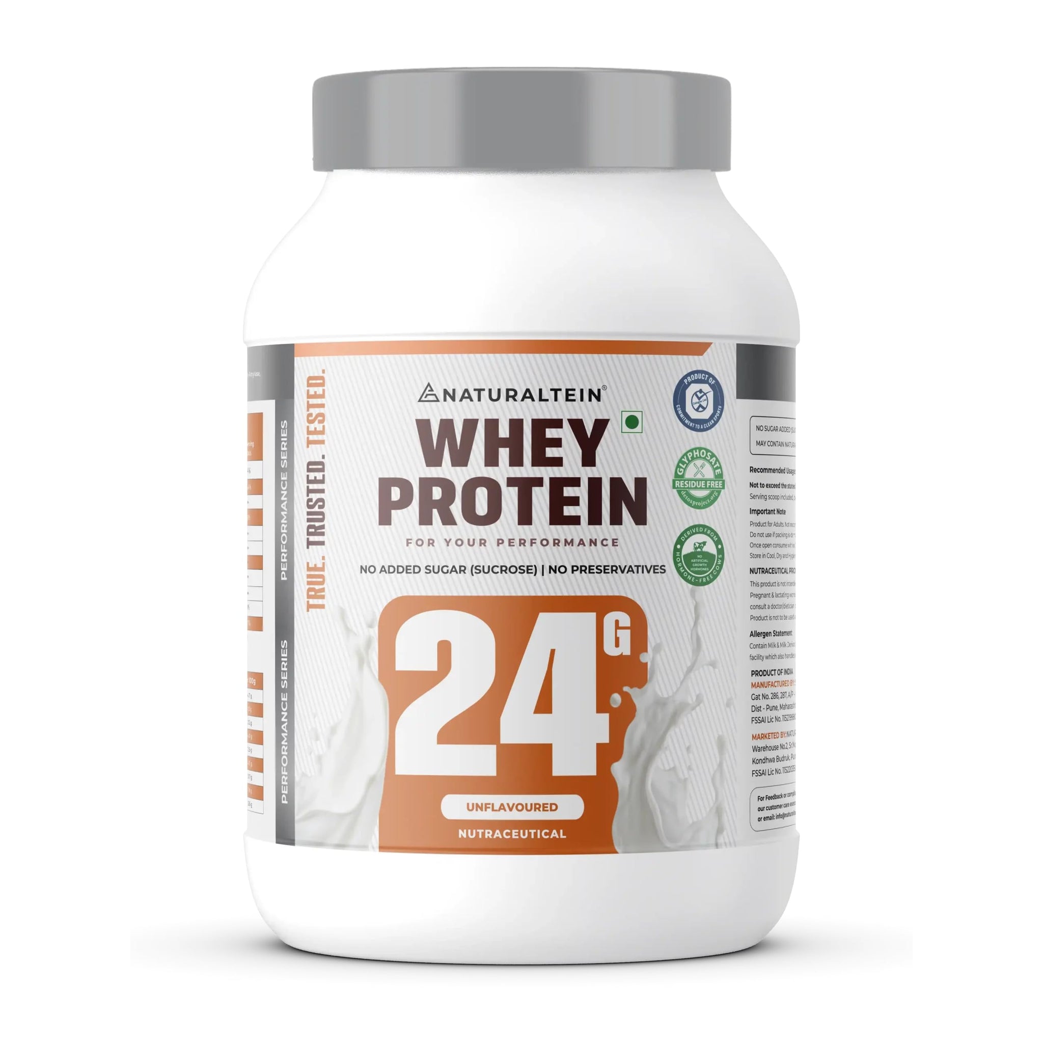NATURALTEIN Whey Protein Powder, 1kg, Stevia Sweetened, No Added Sugar, Non-GMO, Soy-Free, Gluten-Free (31)