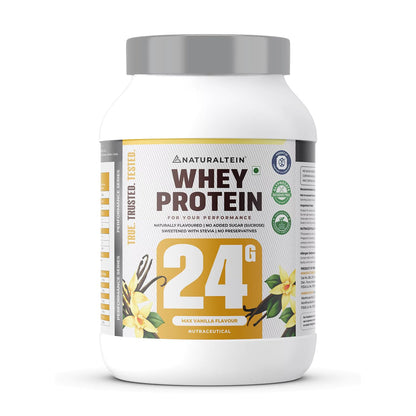 NATURALTEIN Whey Protein Powder, 1kg, Stevia Sweetened, No Added Sugar, Non-GMO, Soy-Free, Gluten-Free (40)